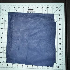 Navy Blue Scrap Leather